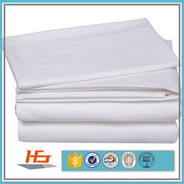 Hotel Cotton Blend White Bed Sheet Fabric